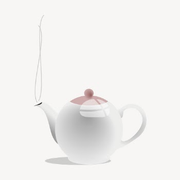 Tea pot clipart, object illustration | Free PSD - rawpixel