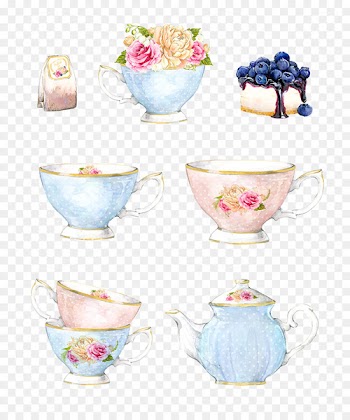 Tea Watercolor painting Illustration - cup 
