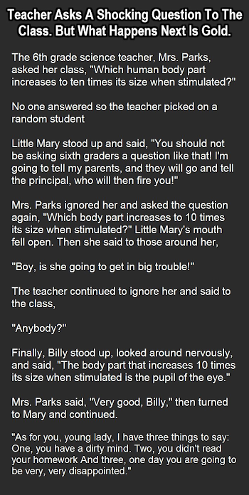 Teacher Asks A Shocking Question What Happens Next Is Gold ...