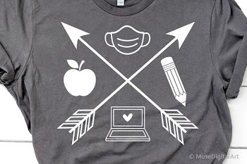 Teacher Back to School Svg, Online School Svg, Arrows Svg