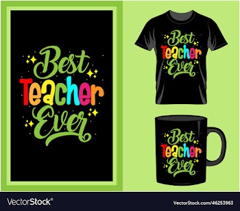 teacher t shirt and mug design