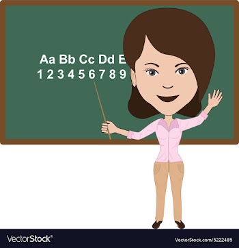 Teacher vector image