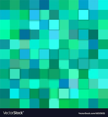 Teal abstract 3d cube background vector image