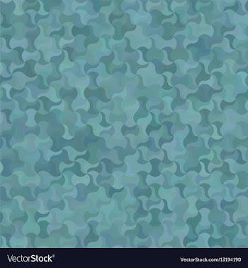 Teal abstract curved mosaic pattern background vector image