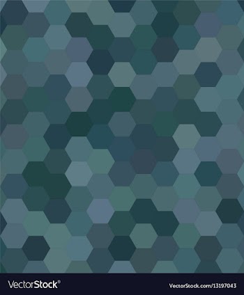 Teal abstract hexagonal honey comb background vector image