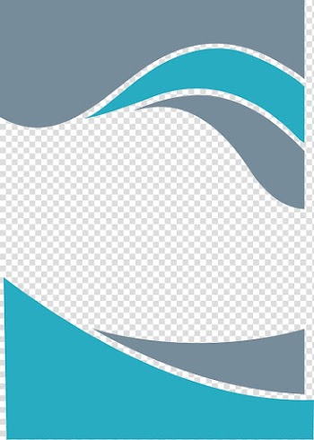 Teal and gray frame illustration, Blue Graphic design, Blue border business transparent background PNG clipart