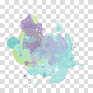 , teal and purple abstract painting transparent background PNG clipart