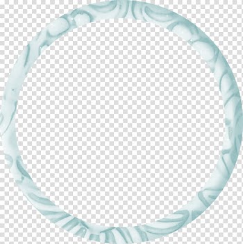 Teal and white damask bangle illustration against blue background, Circle frame , Round frame transparent background PNG clipart