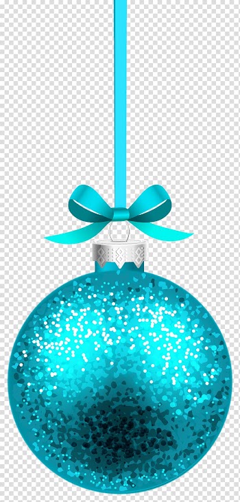 Teal bauble illustration, Christmas ornament , Blue Christmas Hanging Ball transparent background PNG clipart