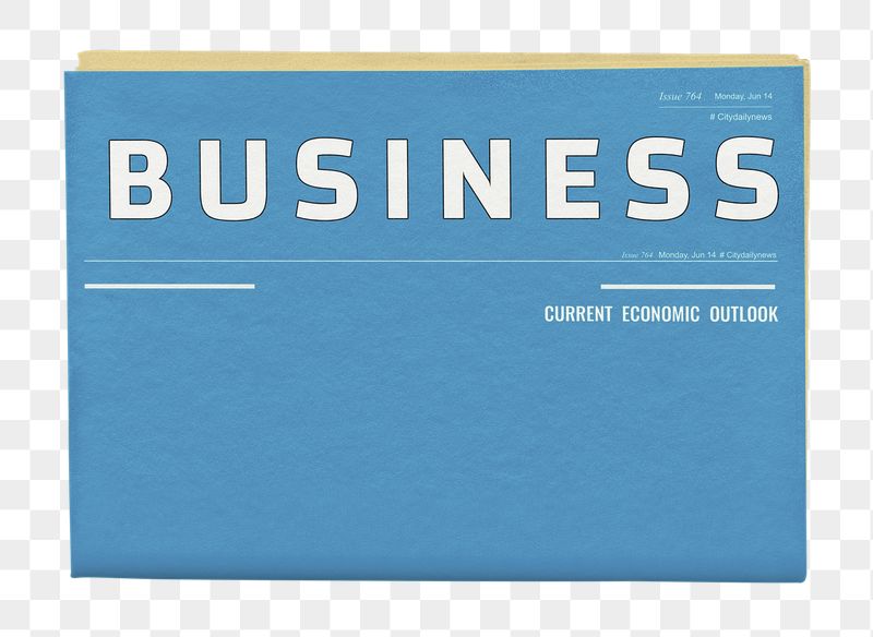 Teal business png newspaper sticker, | Free PNG - rawpixel