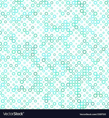 Teal circle pattern background design vector image