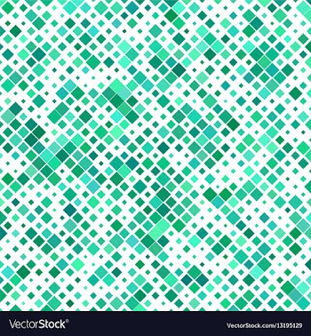 Teal color abstract square pattern background vector image