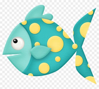 Teal Fish - Teal Fish Clipart