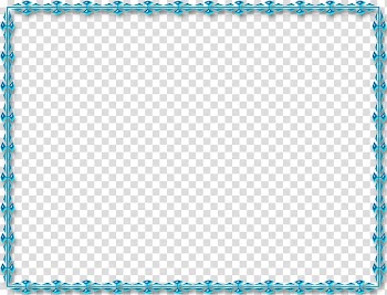 Teal floral frame, Blue , Pretty blue frame transparent background PNG clipart