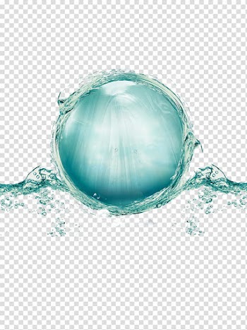 Teal gemstone illustration, Light Drop Water Hydrosphere, Drops transparent background PNG clipart