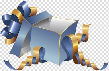 Teal gift box , Gift Box , Blue Large Gift Box transparent background PNG clipart