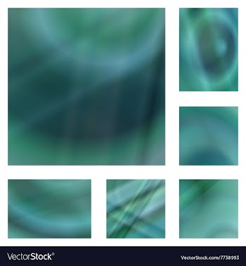 Teal gradient abstract background design set vector image