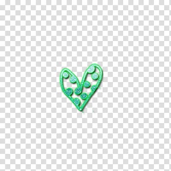 Teal heart illustration transparent background PNG clipart