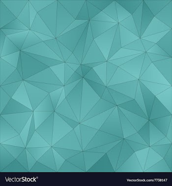Teal irregular triangle pattern background vector image