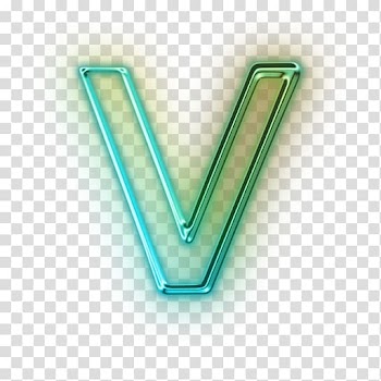 Teal light V illustration, Letter V Computer Icons Alphabet Alphanumeric, help transparent background PNG clipart