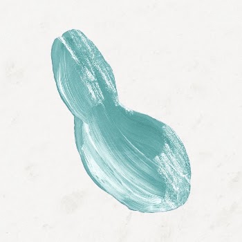 Teal paint abstract shape, aesthetic | Free Photo - rawpixel