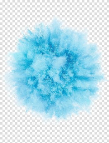 Teal powder splash, Blue Color , Smoke transparent background PNG clipart
