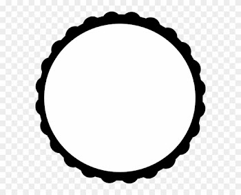 Teal Scallop Circle Frame Clip Art At Clker - Circle Frames Png