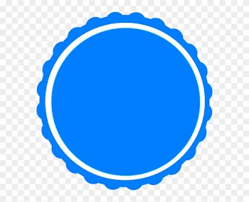 Teal Scallop Circle Frame Svg Clip Arts 594 X 601 Px - Circle Scallop Border Png