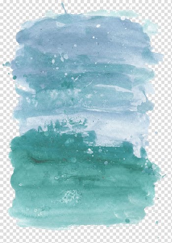 Teal splatter illustration, Watercolor painting Art Drawing, watercolor feathers transparent background PNG clipart