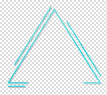 Teal triangle , Triangle Geometry Geometric abstraction, Geometric triangle transparent background PNG clipart