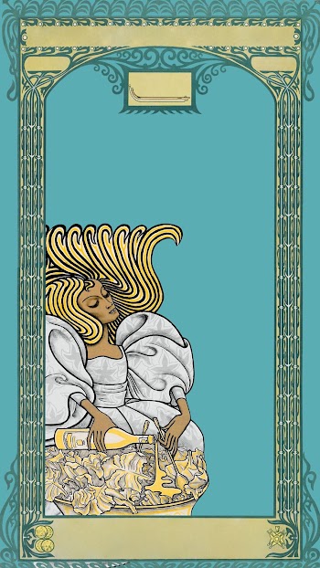 Teal vintage woman iPhone wallpaper, | Free Photo Illustration - rawpixel