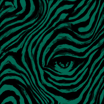 Teal Zebra Print Abstract Pattern