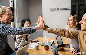 Team of business people