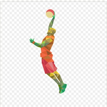 Team sport Basketball Low poly Sporting Goods - Human Torch 