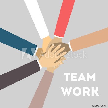 Team work illustration