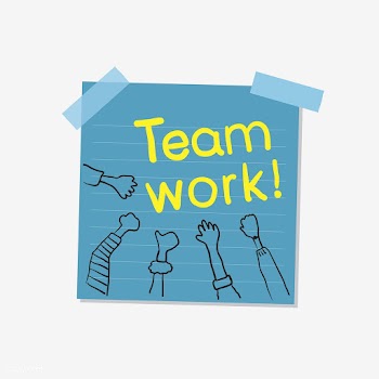 Teamwork and community note illustration | Free stock vector - 412480