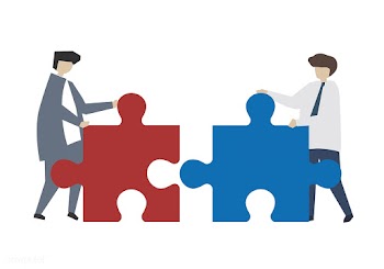 Teamwork connecting jigsaw puzzle piece | Free stock vector - 449995
