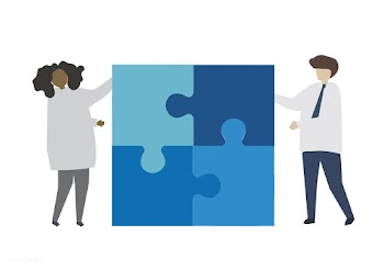 Teamwork connecting jigsaw puzzle piece | Free stock vector - 450028