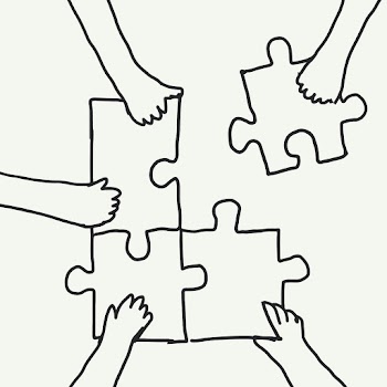 Teamwork doodle vector hands connecting… | Free stock illustration | High Resolution graphic