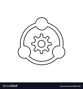 Teamwork icon outline vector image