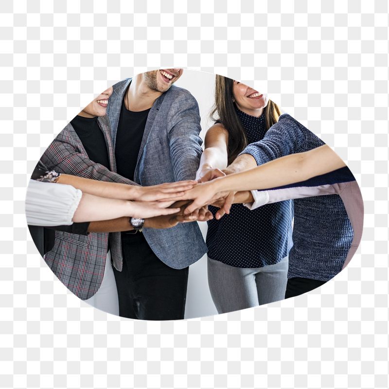 Teamwork, joined hands png badge | Free PNG - rawpixel