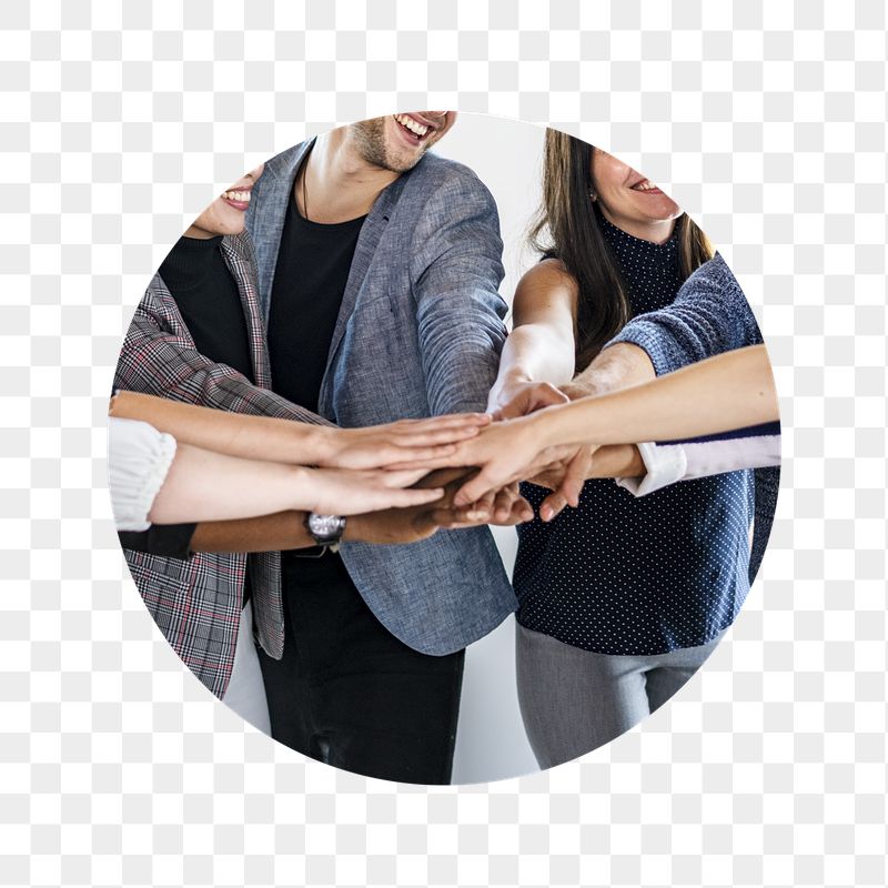 Teamwork, joined hands png badge | Free PNG - rawpixel