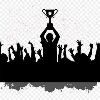 Teamwork Motivation Quotation Team building - People silhouettes celebrating world champion image Download 
