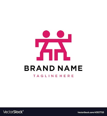 teamwork people unity family logo design