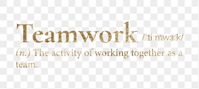 Teamwork png dictionary word sticker, | Free PNG - rawpixel
