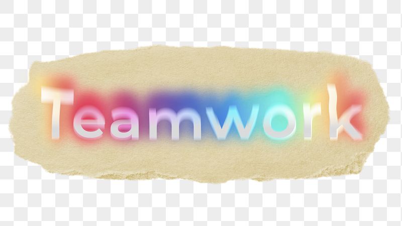 Teamwork png ripped paper word | Free PNG - rawpixel
