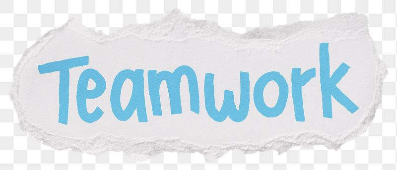 Teamwork png word sticker, ripped | Free PNG - rawpixel