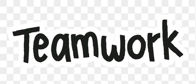 Teamwork png word sticker typography, | Free PNG - rawpixel