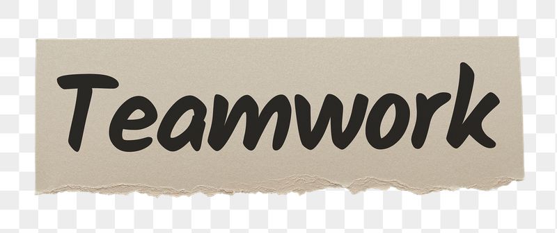 Teamwork png word sticker typography, | Free PNG - rawpixel