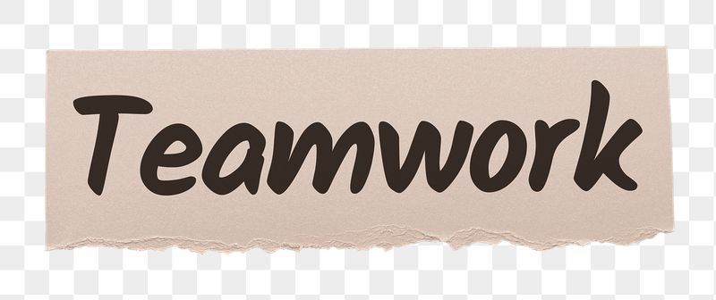 Teamwork png word sticker typography, | Free PNG - rawpixel